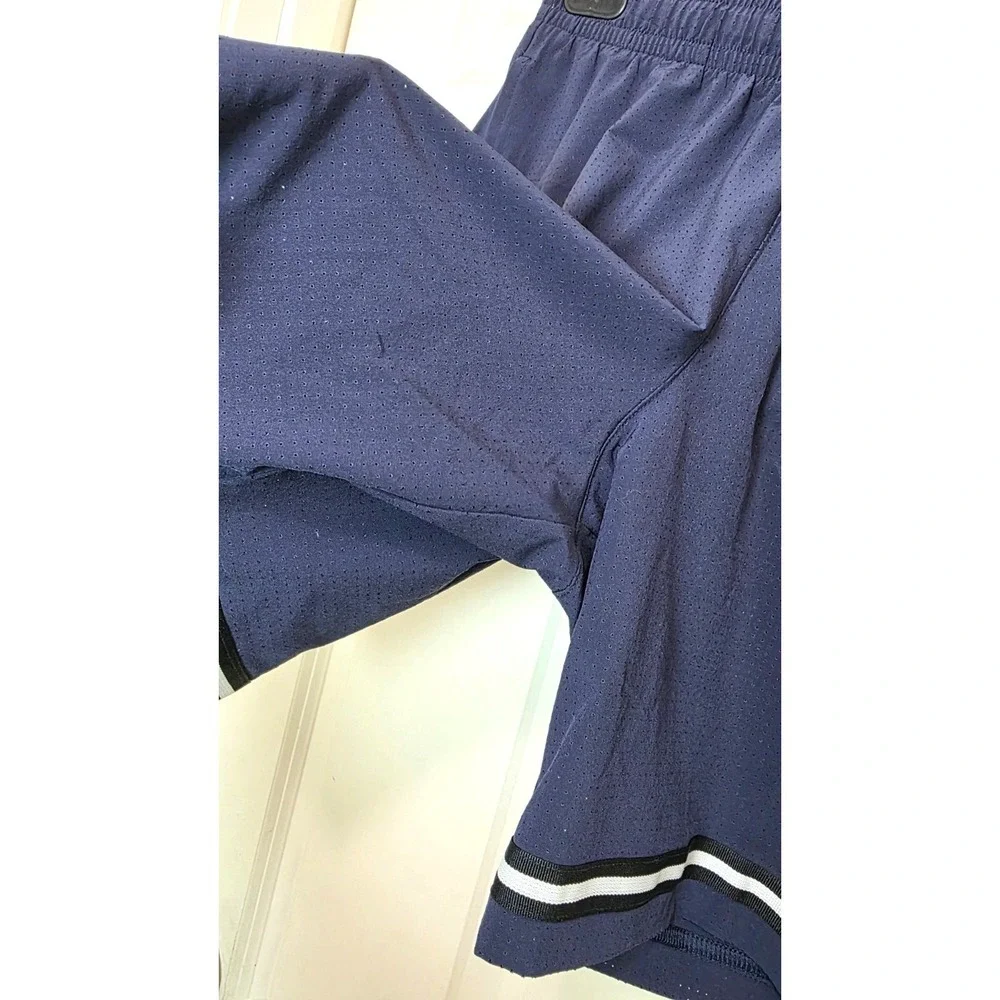 All In Motion kid Navy Athletic Shorts XL Breathable Mesh Fabric Elastic Waistba